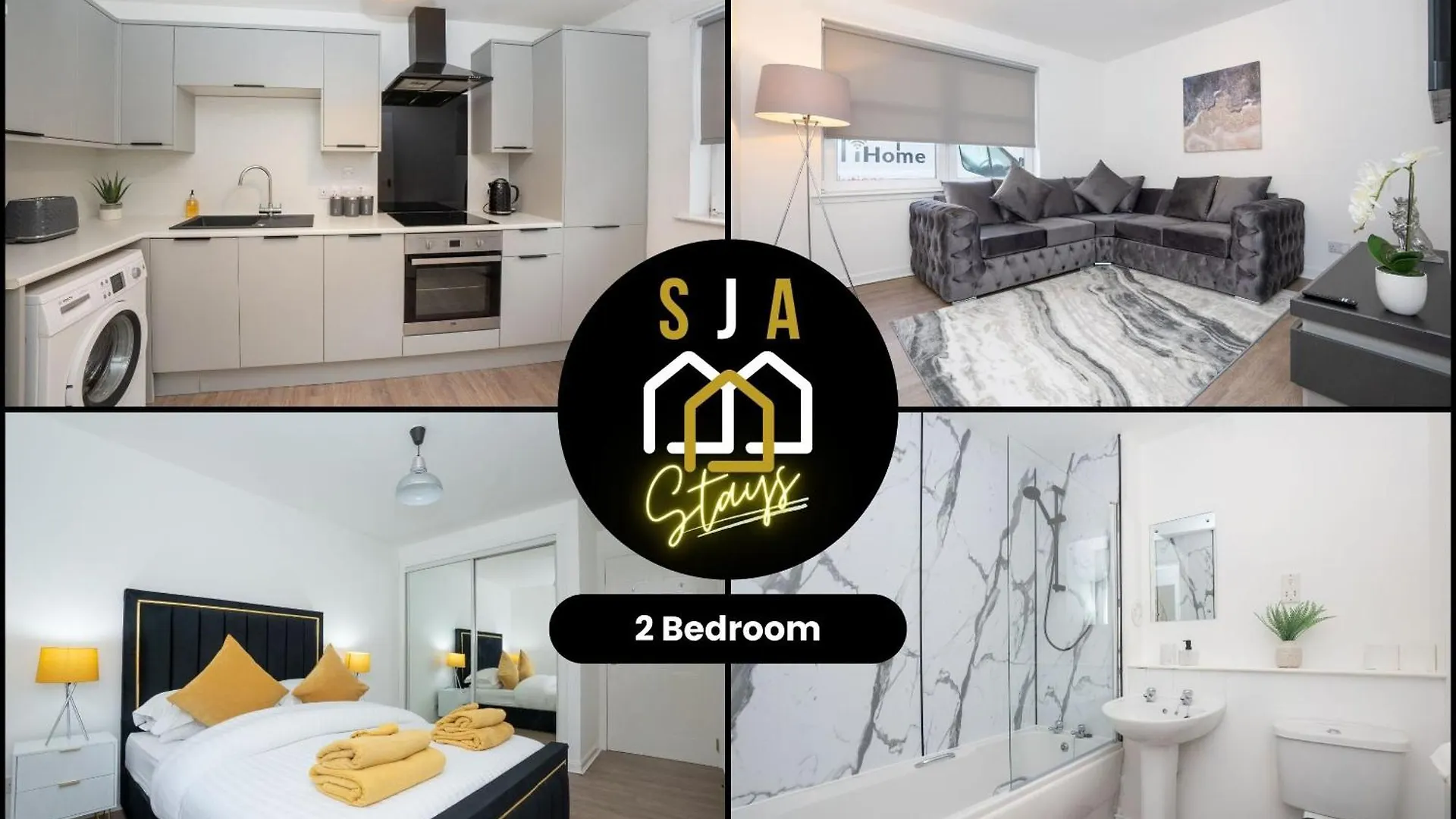 Pavlova House - Sja Stays - Modern 2 Bed Apartment Абердин